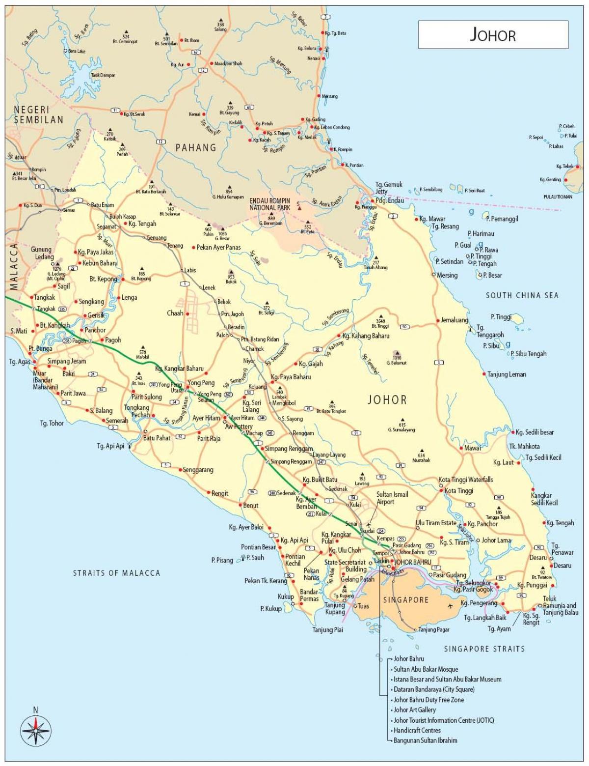 jb térkép malajzia