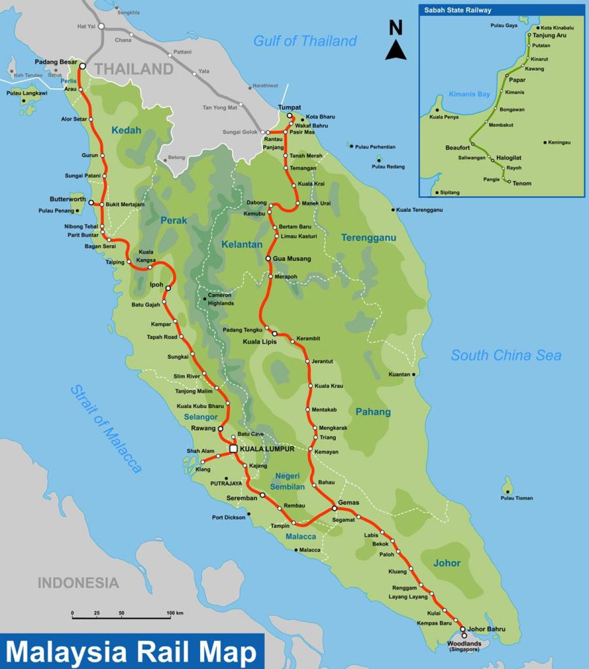 ktm útvonal térkép malajzia