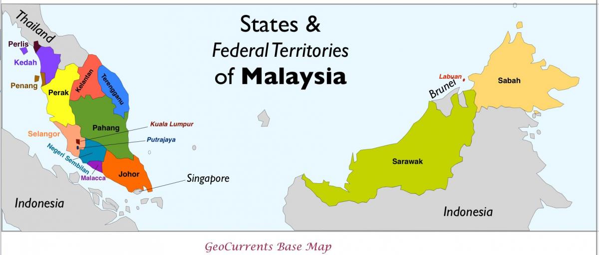 malajzia ingyenes térkép
