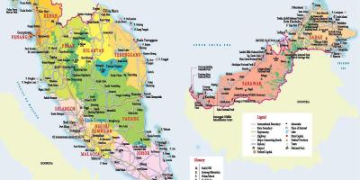 Malajzia turista térkép