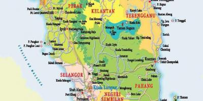 Térkép nyugati malajzia