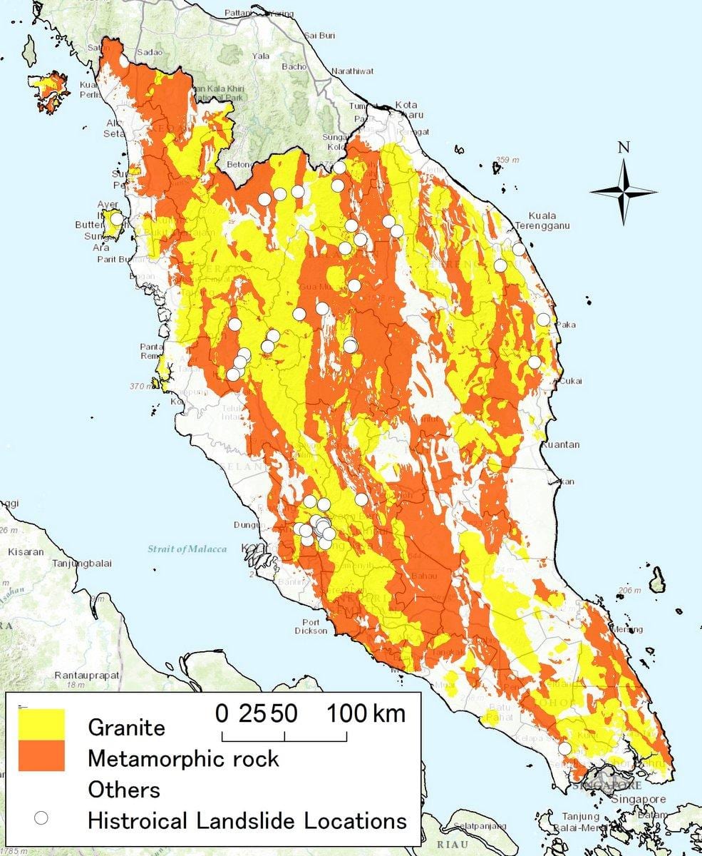 geológiai térkép malajzia