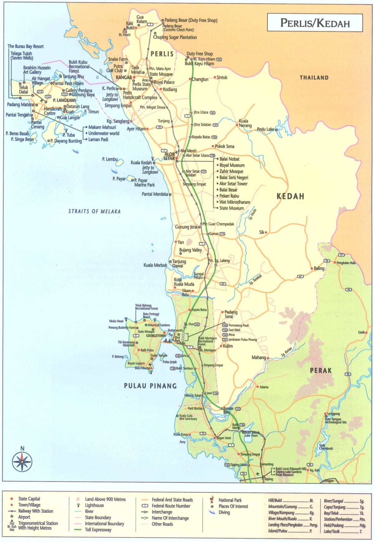malajzia kedah térkép