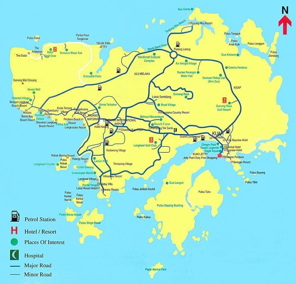 térkép malajzia, langkawi