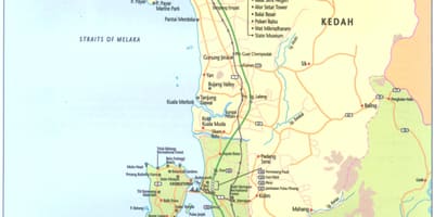 Malajzia kedah térkép