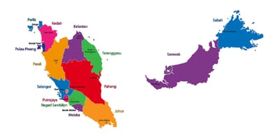 Térkép, malajzia, térkép, kép