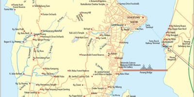 Térkép pulau pinang malajzia